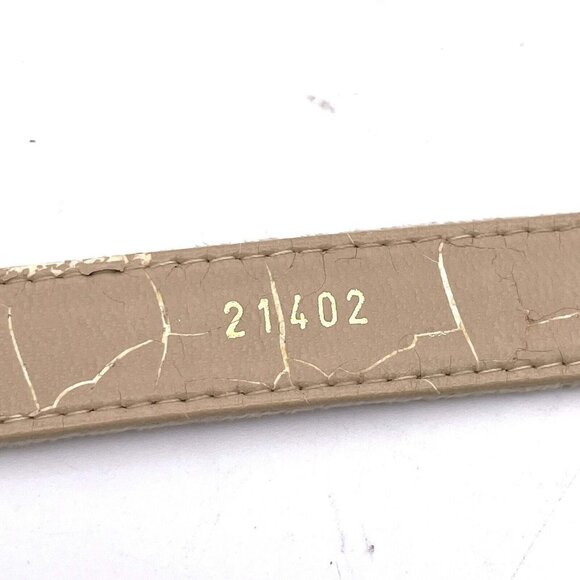 St. John Women\'s Belt Tan Size 10 Suede Leather Gold Tone Buckle Adjustable main image 5